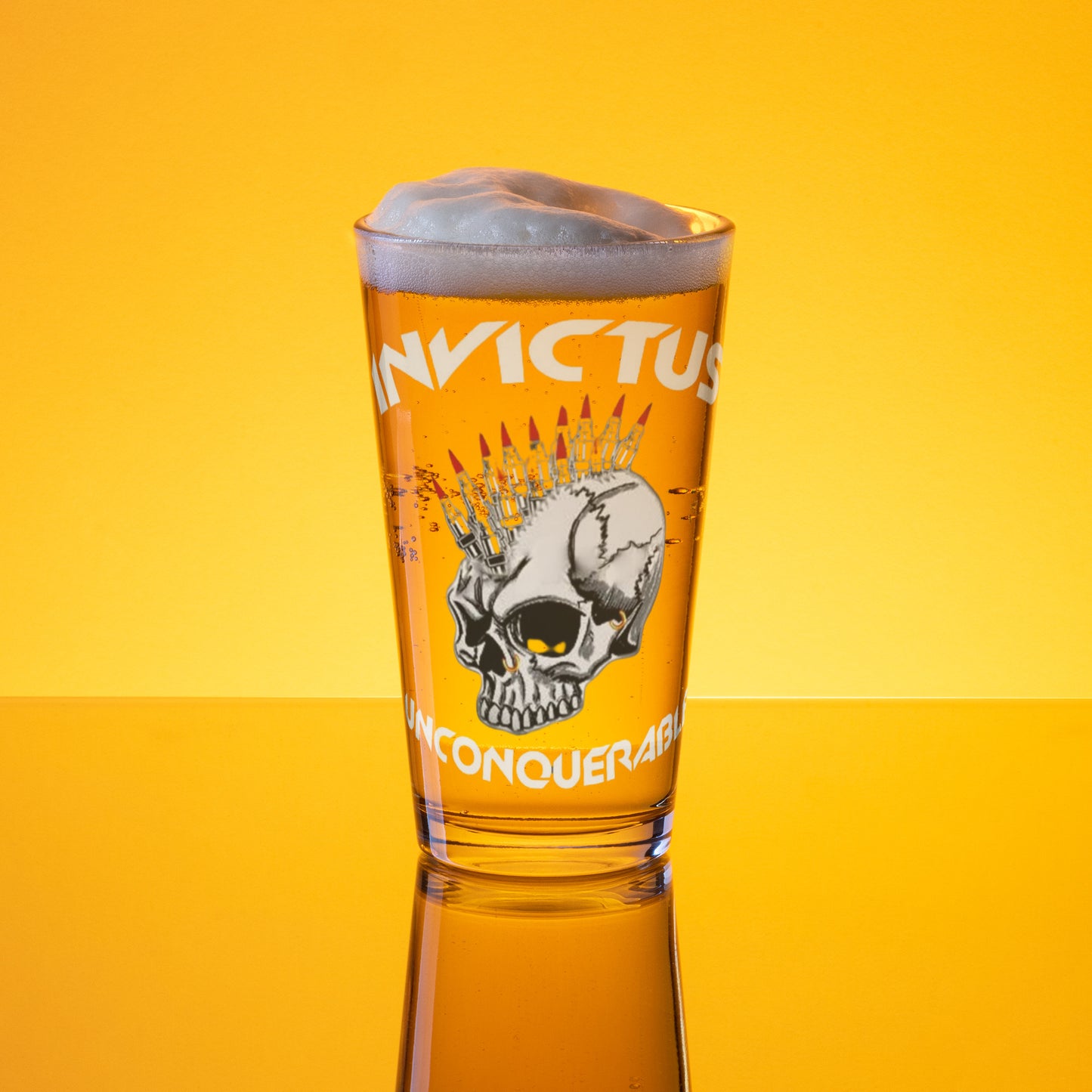 Invictus Shaker pint glass