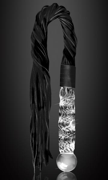 Icicles No 38 Glass Handle Cat O Nine Tails Whip