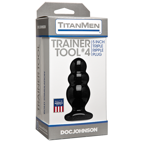 Titanmen Trainer Tool 4 Black Butt Plug
