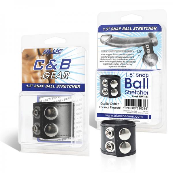C & B Gear 1.5 inches Snap Ball Stretcher Black