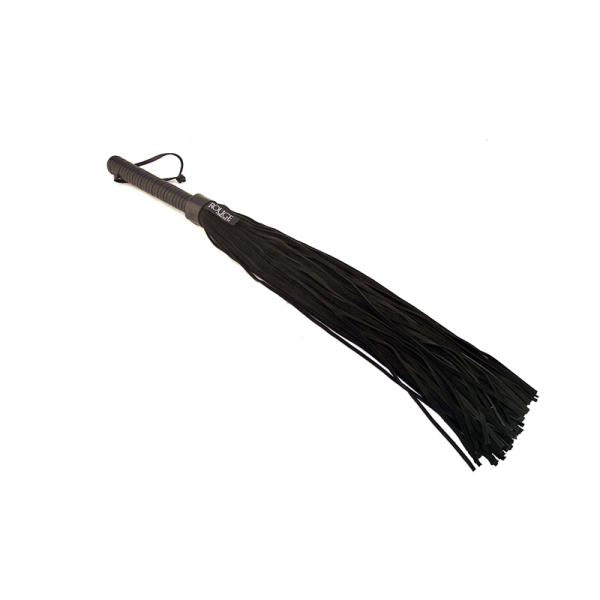 Rouge Long Suede Flogger Leather Handle Black