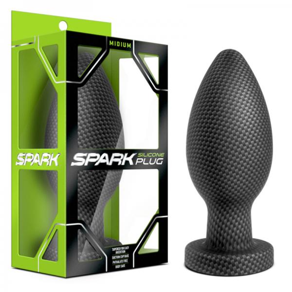 Spark - Silicone Plug - Medium - Carbon Fiber