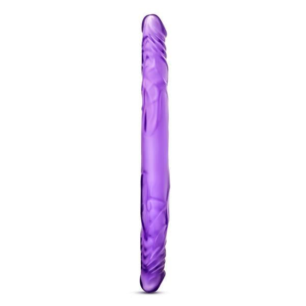 B Yours 14 inches Double Dildo Purple