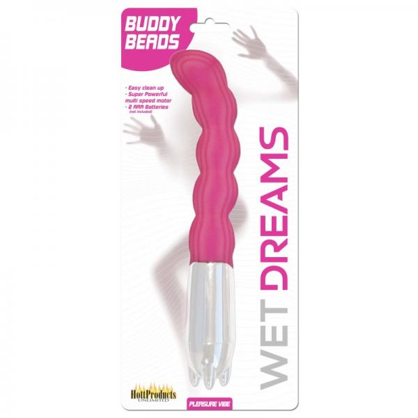 Wet Dreams Buddy Beads Multi Speed Play Vibe With Stimulation Beads Magenta
