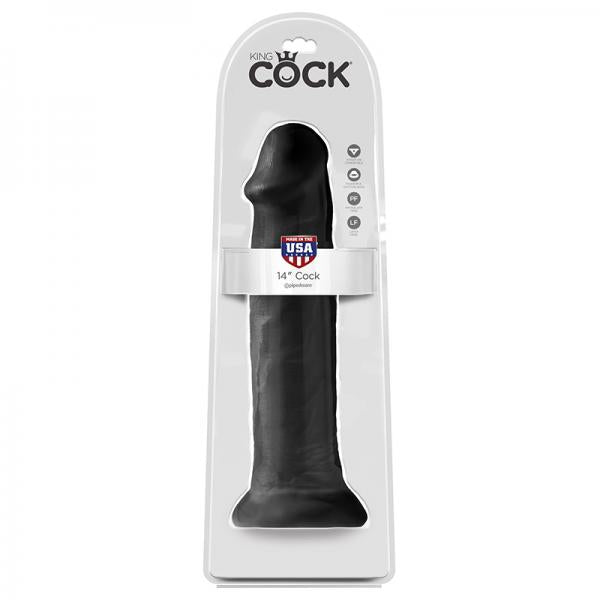 King Cock 14in Cock Black