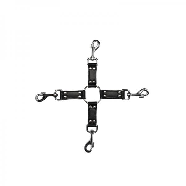 Ouch! Pain - Saddle Leather 4-way Hogtie Cross