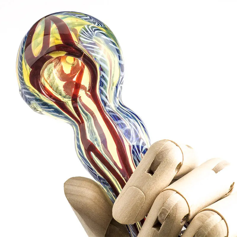 Fumed Glass Pipe w/ Maria Ring